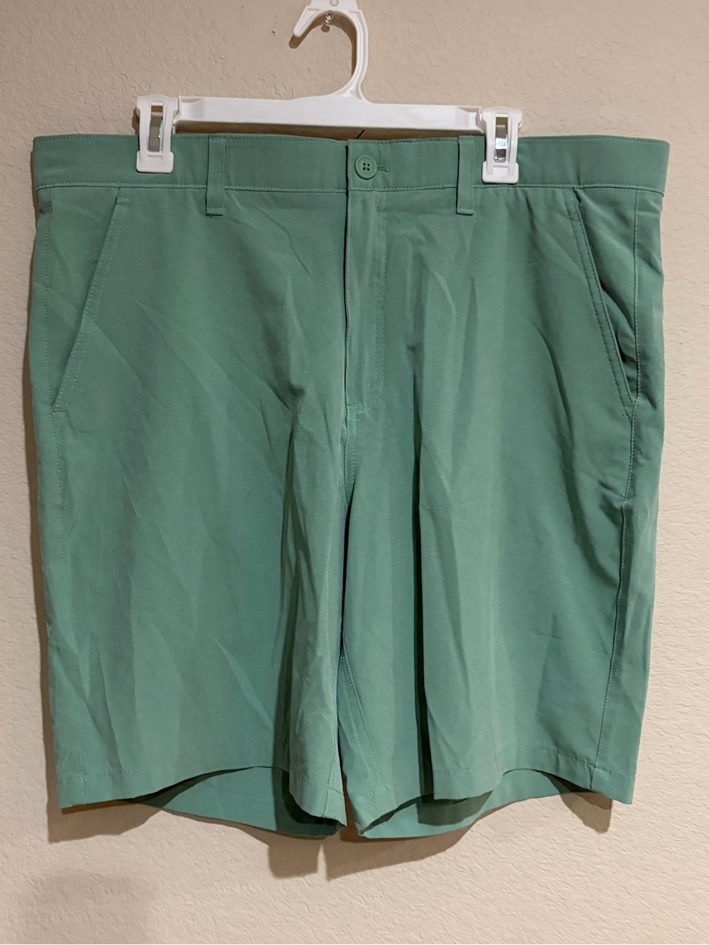 Robie Whelan Golf Shorts Men’s 38 Sage Green Stretch Performance 98% Polyester
